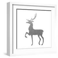 Silver Deer 2-Melody Hogan-Framed Art Print