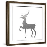 Silver Deer 2-Melody Hogan-Framed Art Print