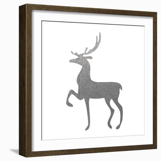 Silver Deer 2-Melody Hogan-Framed Art Print