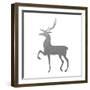 Silver Deer 2-Melody Hogan-Framed Art Print