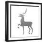 Silver Deer 2-Melody Hogan-Framed Art Print