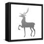 Silver Deer 2-Melody Hogan-Framed Stretched Canvas