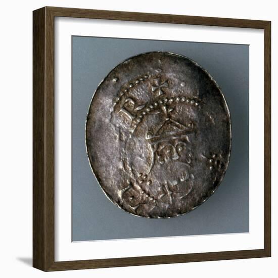 Silver Denar of the City of Hildesheim, Germany, C1045-C1056-null-Framed Photographic Print