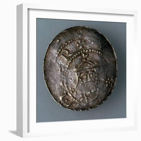 Silver Denar of the City of Hildesheim, Germany, C1045-C1056-null-Framed Photographic Print