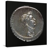 Silver Denarius Bearing Image of Julius Caesar, Minted in Rome, 44 BC-null-Stretched Canvas