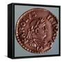 Silver Denarius Depicting Charlemagne, Recto Imperial Coins, 9th Century-null-Framed Stretched Canvas