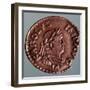 Silver Denarius Depicting Charlemagne, Recto Imperial Coins, 9th Century-null-Framed Giclee Print