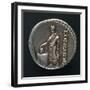 Silver Denarius Depicting Voting Scene, Roman Coins-null-Framed Premium Giclee Print