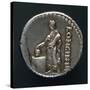 Silver Denarius Depicting Voting Scene, Roman Coins-null-Stretched Canvas