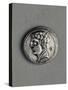 Silver Denarius of Alecorata, Recto, Celtic Coins-null-Stretched Canvas