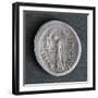 Silver Denarius of Julius Caesar at Time of First Triumvirate, Verso. Roman Coins BC-null-Framed Giclee Print