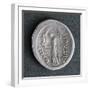 Silver Denarius of Julius Caesar at Time of First Triumvirate, Verso. Roman Coins BC-null-Framed Giclee Print