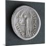 Silver Denarius of Julius Caesar at Time of First Triumvirate, Verso. Roman Coins BC-null-Mounted Giclee Print