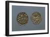 Silver Denarius of Ludwig II and Angilberga, Recto and Verso, with Crosses, Imperial Coins-null-Framed Giclee Print