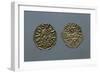 Silver Denarius of Ludwig II and Angilberga, Recto and Verso, with Crosses, Imperial Coins-null-Framed Giclee Print