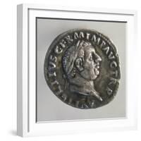 Silver Denarius of Vitellius Bearing Image of Emperor, AD 69, Recto, Roman Coins AD-null-Framed Giclee Print