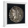 Silver Denarius with Notches from Roman Republic Bearing Head of Juno Sospita-null-Framed Giclee Print