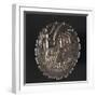 Silver Denarius with Notches from Roman Republic with Chariot, Verso, Roman Coins-null-Framed Giclee Print
