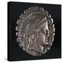 Silver Denarius with Notches from Roman Republic-null-Stretched Canvas