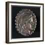 Silver Denarius with Notches from Roman Republic-null-Framed Giclee Print