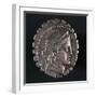 Silver Denarius with Notches from Roman Republic-null-Framed Premium Giclee Print