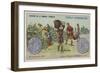 Silver Denier of Childebert II, 575-null-Framed Giclee Print