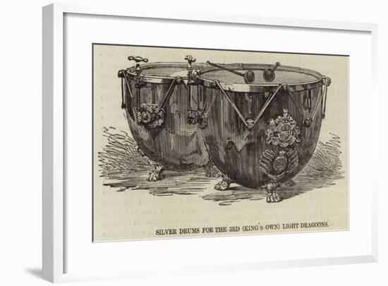 Silver Drums for the 3rd (King's Own) Light Dragoons-null-Framed Giclee Print