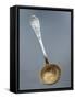 Silver Dusting Spoon Decorated with Eagle and Laurel Wreath-null-Framed Stretched Canvas