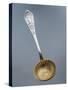 Silver Dusting Spoon Decorated with Eagle and Laurel Wreath-null-Stretched Canvas