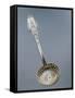 Silver Dusting Spoon with Floral Decorated Handle-null-Framed Stretched Canvas