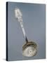 Silver Dusting Spoon with Floral Decorated Handle-null-Stretched Canvas