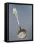 Silver Dusting Spoon with Floral Decorated Handle-null-Framed Stretched Canvas