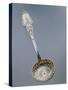 Silver Dusting Spoon with Floral Decorated Handle-null-Stretched Canvas