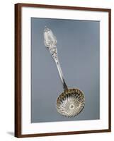 Silver Dusting Spoon with Floral Decorated Handle-null-Framed Giclee Print