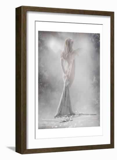 Silver Fairy-null-Framed Art Print