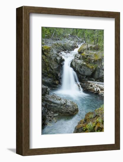 Silver Falls, Mount Rainier National Park, Washington, Usa-Michel Hersen-Framed Photographic Print