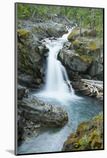 Silver Falls, Mount Rainier National Park, Washington, Usa-Michel Hersen-Mounted Photographic Print