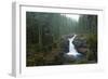 Silver Falls On The Ohanapecosh River In Mt. Rainier National Park, WA-Justin Bailie-Framed Photographic Print