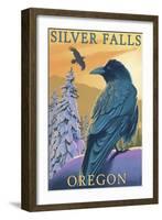 Silver Falls State Park, Oregon - Raven-Lantern Press-Framed Art Print