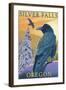 Silver Falls State Park, Oregon - Raven-Lantern Press-Framed Art Print