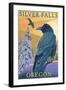 Silver Falls State Park, Oregon - Raven-Lantern Press-Framed Art Print