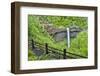 Silver Falls State Park, Oregon. South Falls and trail leading to it.-Darrell Gulin-Framed Photographic Print
