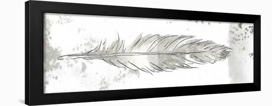 Silver Feather-OnRei-Framed Art Print