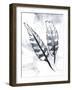 Silver Feathers-OnRei-Framed Art Print