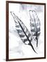 Silver Feathers-OnRei-Framed Art Print