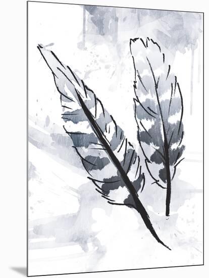 Silver Feathers-OnRei-Mounted Art Print