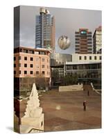 Silver Fern Globe Suspended Over the Civic Square, Wellington, North Island, New Zealand, Pacific-Don Smith-Stretched Canvas