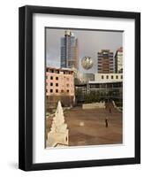 Silver Fern Globe Suspended Over the Civic Square, Wellington, North Island, New Zealand, Pacific-Don Smith-Framed Photographic Print