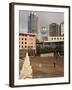 Silver Fern Globe Suspended Over the Civic Square, Wellington, North Island, New Zealand, Pacific-Don Smith-Framed Photographic Print