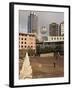 Silver Fern Globe Suspended Over the Civic Square, Wellington, North Island, New Zealand, Pacific-Don Smith-Framed Photographic Print